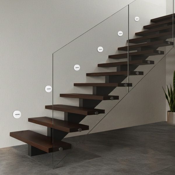 kelvo® STEPART KLV-101-0076 Μοντέρνο Χωνευτό Φωτιστικό Σκαλοπατιού - Διαδρόμου LED 3W 375lm 45° AC 220-240V Αδιάβροχο IP65 Θερμό Λευκό 2700K - Lumileds SMD Chip & TÜV SÜD Driver - Λευκό Ματ - Μ8.3 x Π4.5 x Υ8.3cm / Q6.55 x 6.55cm - 5 Χρόνια Εγγύηση