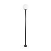 GLOBOSTAR® AGROS 61597 Φωτιστικό Κολωνάκι Κήπου με Ντουί 1 x E27 AC 220-240V Αδιάβροχο IP65 - Λευκό & Μάυρο - Μ30 x Π30 x Υ240cm