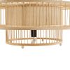GLOBOSTAR® SORENIA 02004 Boho Επιδαπέδιο Φωτιστικό με Ντουί 1 x E27 AC 220-240V IP20 - Μπεζ - Μ60 x Π60 x Υ32cm