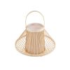 GLOBOSTAR® CATHY 02006 Boho Επιτραπέζιο Φωτιστικό Πορτατίφ με Ντουί 1 x E27 AC 220-240V IP20 - Μπεζ - Μ30 x Π30 x Υ22cm