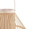 GLOBOSTAR® CATHY 02006 Boho Επιτραπέζιο Φωτιστικό Πορτατίφ με Ντουί 1 x E27 AC 220-240V IP20 - Μπεζ - Μ30 x Π30 x Υ22cm