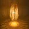 GLOBOSTAR® BOLSON 02012 Boho Επιδαπέδιο Φωτιστικό με Ντουί 1 x E27 AC 220-240V IP20 - Μπεζ & Λευκό - Μ30 x Π30 x Υ70cm