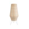 GLOBOSTAR® BOLSON 02012 Boho Επιδαπέδιο Φωτιστικό με Ντουί 1 x E27 AC 220-240V IP20 - Μπεζ & Λευκό - Μ30 x Π30 x Υ70cm