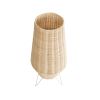 GLOBOSTAR® BOLSON 02012 Boho Επιδαπέδιο Φωτιστικό με Ντουί 1 x E27 AC 220-240V IP20 - Μπεζ & Λευκό - Μ30 x Π30 x Υ70cm