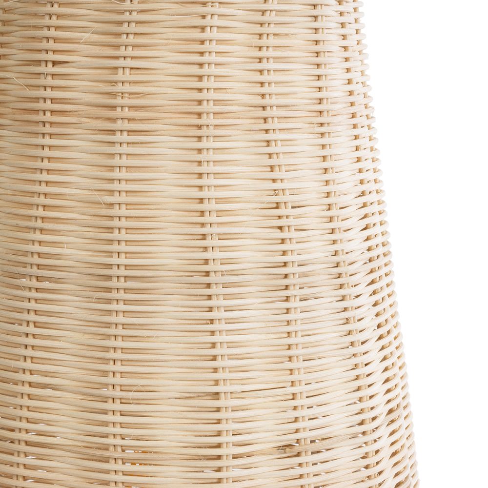GLOBOSTAR® BOLSON 02012 Boho Επιδαπέδιο Φωτιστικό με Ντουί 1 x E27 AC 220-240V IP20 - Μπεζ & Λευκό - Μ30 x Π30 x Υ70cm