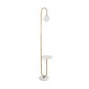 GLOBOSTAR® CORDELIA 02025 Μοντέρνο Επιδαπέδιο Φωτιστικό με Ντουί 1 x E27 AC 220-240V IP20 - Χρυσό & Λευκό - Μ30 x Π38 x Υ180cm