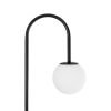 GLOBOSTAR® CORDELIA 02026 Μοντέρνο Επιδαπέδιο Φωτιστικό με Ντουί 1 x E27 AC 220-240V IP20 - Μαύρο & Λευκό - Μ30 x Π38 x Υ180cm