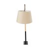 GLOBOSTAR® KELSIE 02030 Μοντέρνο Επιδαπέδιο Φωτιστικό με Ντουί 1 x E27 AC 220-240V IP20 - Μαύρο & Μπεζ - Μ40 x Π125 x Υ140cm