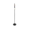 GLOBOSTAR® MINDELO 02033 Μοντέρνο Επιδαπέδιο Φωτιστικό με Ντουί 1 x E27 AC 220-240V IP20 - Μαύρο & Μπεζ - Μ35 x Π24 x Υ150cm