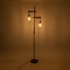 GLOBOSTAR® MINDELO 02034 Μοντέρνο Επιδαπέδιο Φωτιστικό με Ντουί 2 x E27 AC 220-240V IP20 - Μαύρο & Μπεζ - Μ40 x Π24 x Υ175cm