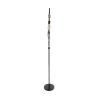 GLOBOSTAR® MINDELO 02034 Μοντέρνο Επιδαπέδιο Φωτιστικό με Ντουί 2 x E27 AC 220-240V IP20 - Μαύρο & Μπεζ - Μ40 x Π24 x Υ175cm