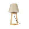 GLOBOSTAR® TAKIKO 02042 Μοντέρνο Επιτραπέζιο Φωτιστικό Πορτατίφ με Ντουί 1 x E27 AC 220-240V IP20 - Μπεζ - Μ25 x Π25 x Υ48cm