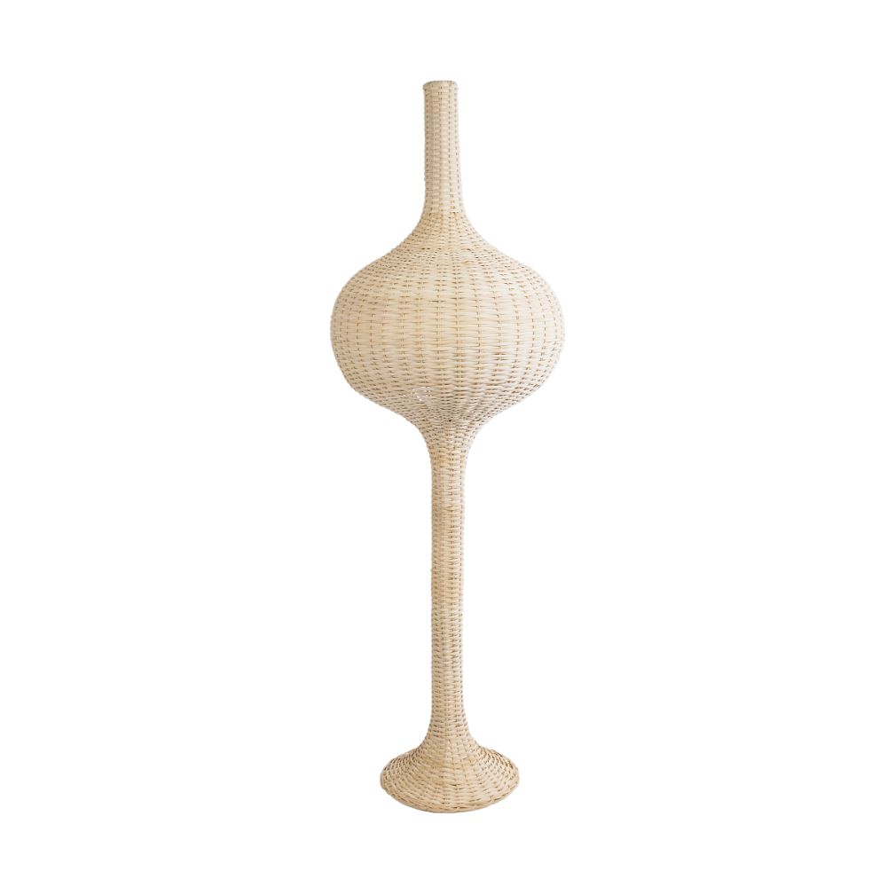 GLOBOSTAR® ALADDIN 02051 Boho Επιδαπέδιο Φωτιστικό με Ντουί 1 x E27 AC 220-240V IP20 - Μπεζ - Μ40 x Π40 x Υ150cm