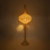 GLOBOSTAR® ALADDIN 02052 Boho Επιδαπέδιο Φωτιστικό με Ντουί 1 x E27 AC 220-240V IP20 - Μπεζ - Μ60 x Π60 x Υ180cm