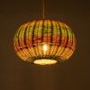 GLOBOSTAR® CABALLEROS 02055 Boho Κρεμαστό Φωτιστικό Οροφής με Ντουί 1 x E27 AC 220-240V IP20 - Πολύχρωμο - Μ40 x Π40 x Υ25cm