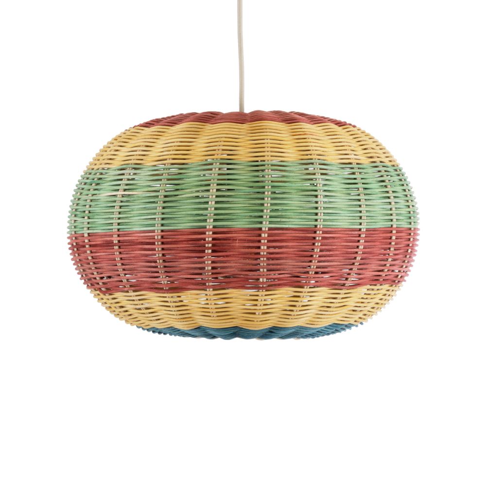 GLOBOSTAR® CABALLEROS 02055 Boho Κρεμαστό Φωτιστικό Οροφής με Ντουί 1 x E27 AC 220-240V IP20 - Πολύχρωμο - Μ40 x Π40 x Υ25cm