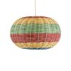 GLOBOSTAR® CABALLEROS 02055 Boho Κρεμαστό Φωτιστικό Οροφής με Ντουί 1 x E27 AC 220-240V IP20 - Πολύχρωμο - Μ40 x Π40 x Υ25cm