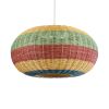 GLOBOSTAR® CABALLEROS 02056 Boho Κρεμαστό Φωτιστικό Οροφής με Ντουί 1 x E27 AC 220-240V IP20 - Πολύχρωμο - Μ70 x Π70 x Υ36cm