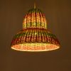 GLOBOSTAR® CABALLEROS 02057 Boho Κρεμαστό Φωτιστικό Οροφής με Ντουί 1 x E27 AC 220-240V IP20 - Πολύχρωμο - Μ40 x Π40 x Υ30cm
