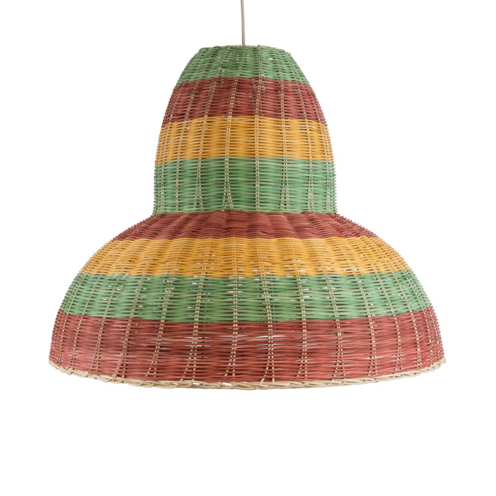 GLOBOSTAR® CABALLEROS 02058 Boho Κρεμαστό Φωτιστικό Οροφής με Ντουί 1 x E27 AC 220-240V IP20 - Πολύχρωμο - Μ70 x Π70 x Υ60cm