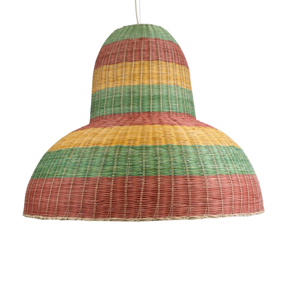 GLOBOSTAR® CABALLEROS 02059 Boho Κρεμαστό Φωτιστικό Οροφής με Ντουί 1 x E27 AC 220-240V IP20 - Πολύχρωμο - Μ100 x Π100 x Υ80cm