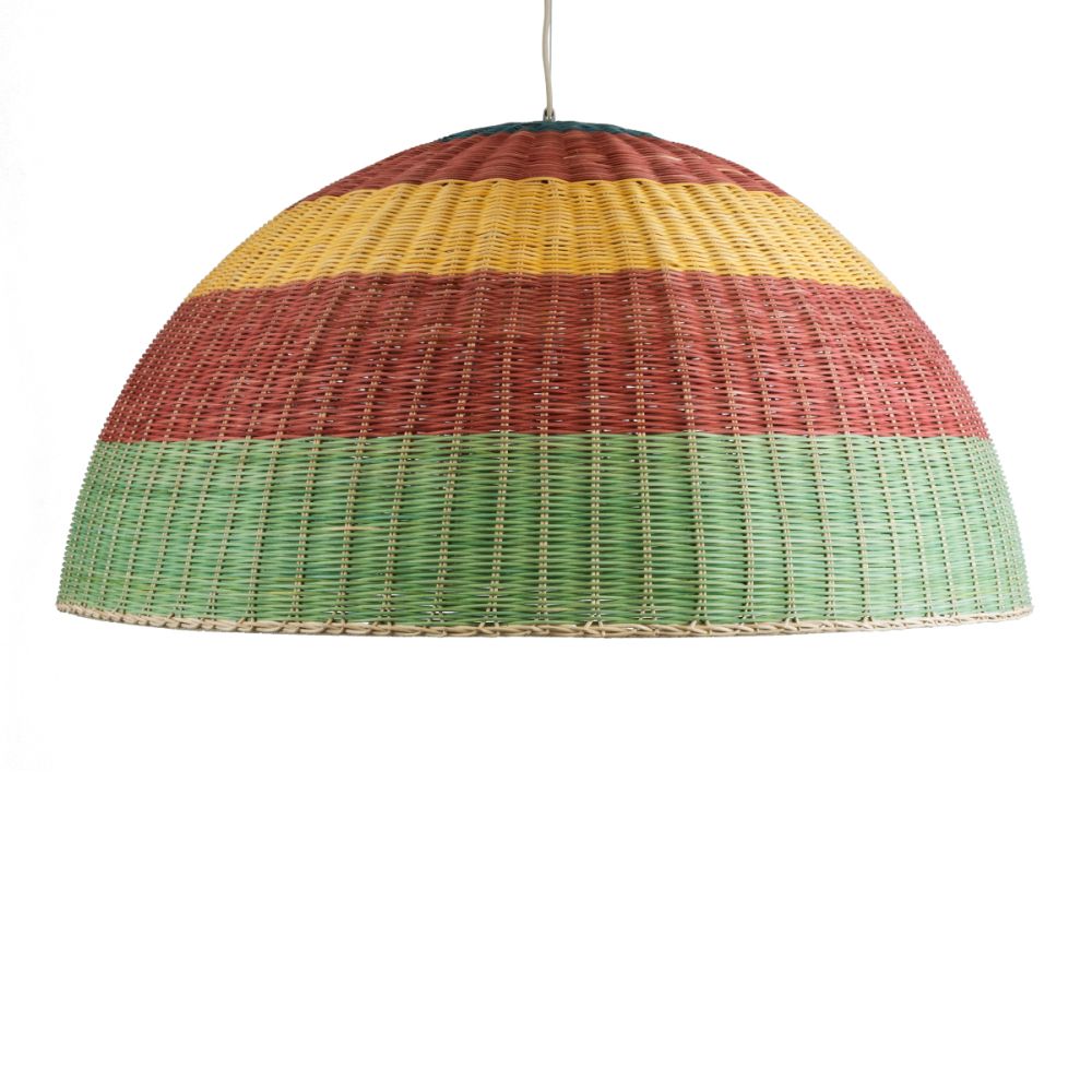 GLOBOSTAR® CABALLEROS 02062 Boho Κρεμαστό Φωτιστικό Οροφής με Ντουί 1 x E27 AC 220-240V IP20 - Πολύχρωμο - Μ100 x Π100 x Υ53cm