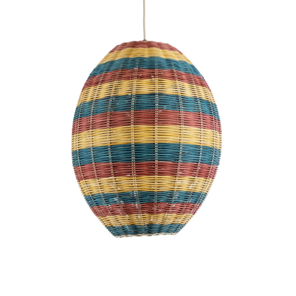 GLOBOSTAR® CABALLEROS 02065 Boho Κρεμαστό Φωτιστικό Οροφής με Ντουί 1 x E27 AC 220-240V IP20 - Πολύχρωμο - Μ40 x Π40 x Υ50cm