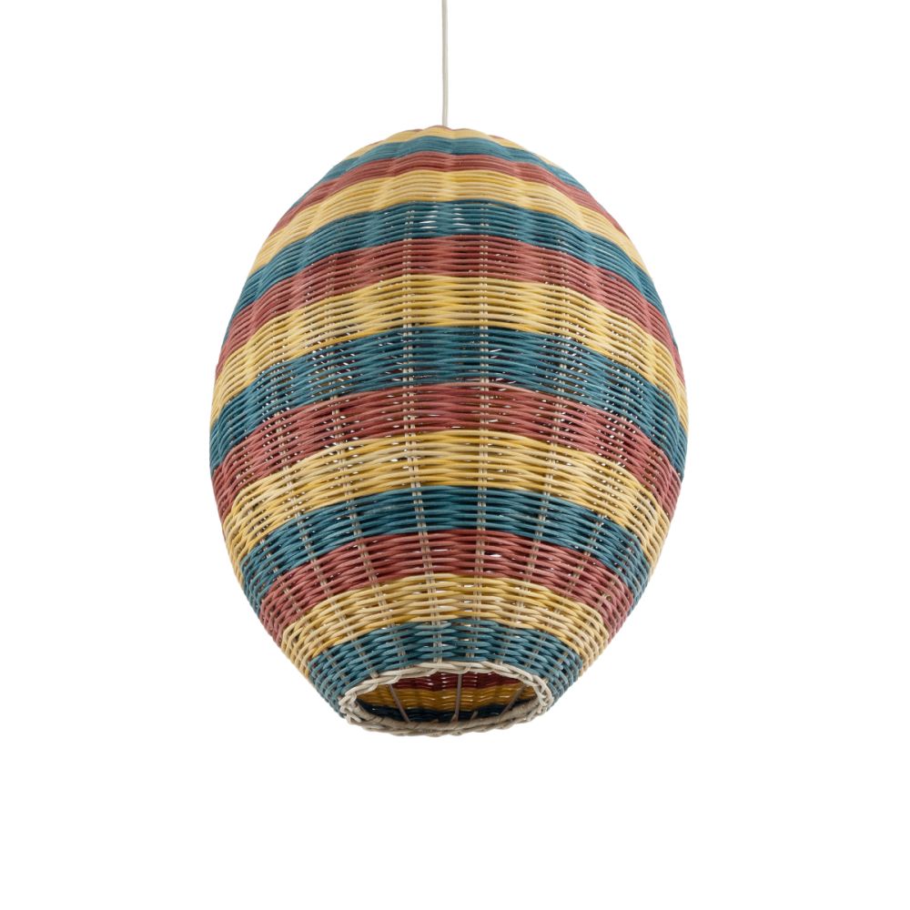 GLOBOSTAR® CABALLEROS 02065 Boho Κρεμαστό Φωτιστικό Οροφής με Ντουί 1 x E27 AC 220-240V IP20 - Πολύχρωμο - Μ40 x Π40 x Υ50cm
