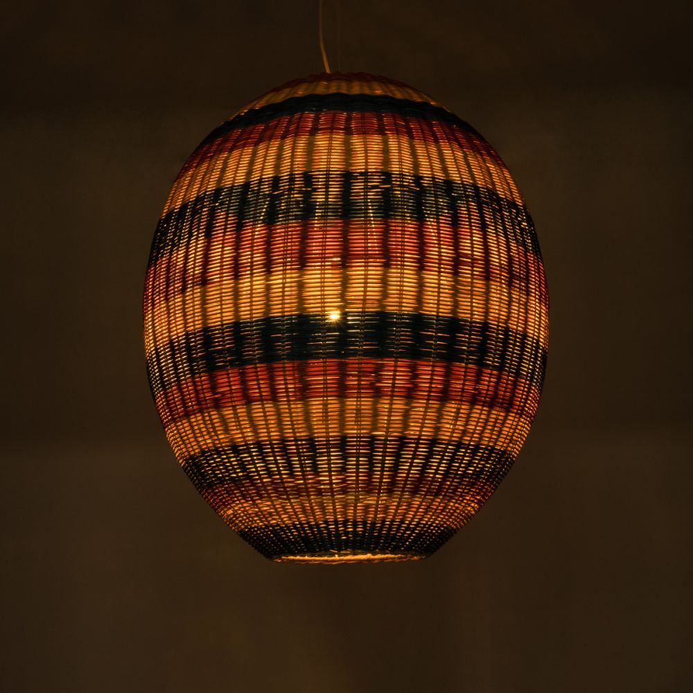 GLOBOSTAR® CABALLEROS 02066 Boho Κρεμαστό Φωτιστικό Οροφής με Ντουί 1 x E27 AC 220-240V IP20 - Πολύχρωμο - Μ70 x Π70 x Υ80cm