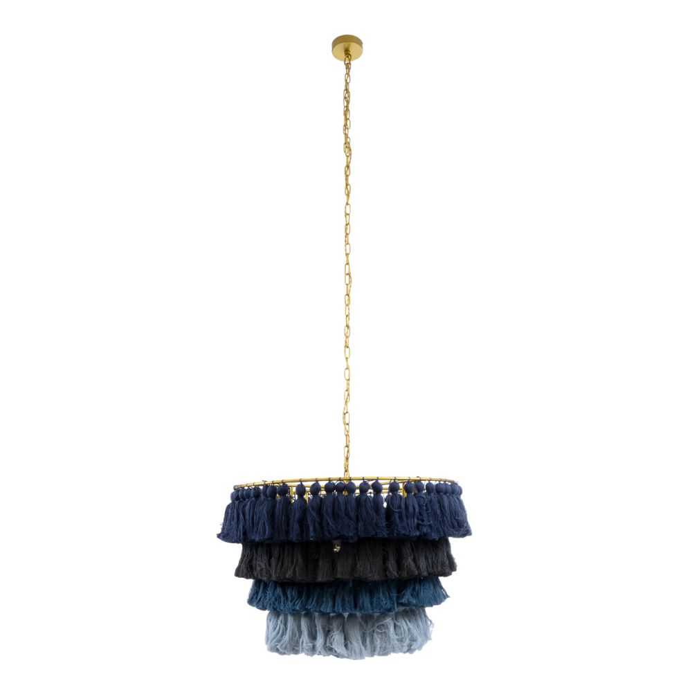 GLOBOSTAR® MISSOULA 02089 Boho Κρεμαστό Φωτιστικό Οροφής με Ντουί 1 x E27 AC 220-240V IP20 - Πολύχρωμο - Μ60 x Π60 x Υ40cm