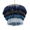 GLOBOSTAR® MISSOULA 02089 Boho Κρεμαστό Φωτιστικό Οροφής με Ντουί 1 x E27 AC 220-240V IP20 - Πολύχρωμο - Μ60 x Π60 x Υ40cm