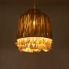 GLOBOSTAR® PUERTORICO 02092 Boho Κρεμαστό Φωτιστικό Οροφής με Ντουί 1 x E27 AC 220-240V IP20 - Μπεζ & Λευκό - Μ40 x Π40 x Υ45cm