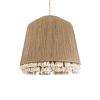 GLOBOSTAR® PUERTORICO 02093 Boho Κρεμαστό Φωτιστικό Οροφής με Ντουί 3 x E27 AC 220-240V IP20 - Μπεζ - Μ80 x Π80 x Υ80cm