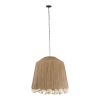 GLOBOSTAR® PUERTORICO 02093 Boho Κρεμαστό Φωτιστικό Οροφής με Ντουί 3 x E27 AC 220-240V IP20 - Μπεζ - Μ80 x Π80 x Υ80cm
