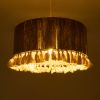 GLOBOSTAR® PUERTORICO 02094 Boho Κρεμαστό Φωτιστικό Οροφής με Ντουί 1 x E27 AC 220-240V IP20 - Μπεζ & Λευκό - Μ50 x Π50 x Υ27cm