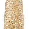 GLOBOSTAR® MAMIZU 02109 Boho Επιδαπέδιο Φωτιστικό με Ντουί 1 x E27 AC 220-240V IP20 - Μπεζ - Μ28 x Π28 x Υ93cm