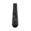 GLOBOSTAR® MAMIZU 02110 Boho Επιδαπέδιο Φωτιστικό με Ντουί 1 x E27 AC 220-240V IP20 - Μαύρο - Μ28 x Π28 x Υ93cm