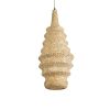 GLOBOSTAR® MAUI 02114 Boho Κρεμαστό Φωτιστικό Οροφής με Ντουί 1 x E27 AC 220-240V IP20 - Μπεζ - Μ30 x Π30 x Y77cm