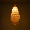 GLOBOSTAR® MAUI 02114 Boho Κρεμαστό Φωτιστικό Οροφής με Ντουί 1 x E27 AC 220-240V IP20 - Μπεζ - Μ30 x Π30 x Y77cm