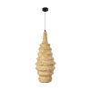 GLOBOSTAR® MAUI 02114 Boho Κρεμαστό Φωτιστικό Οροφής με Ντουί 1 x E27 AC 220-240V IP20 - Μπεζ - Μ30 x Π30 x Y77cm