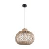 GLOBOSTAR® ECUADOR 02115 Boho Κρεμαστό Φωτιστικό Οροφής με Ντουί 1 x E27 AC 220-240V IP20 - Μπεζ - Μ35 x Π35 x Υ28cm