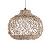 GLOBOSTAR® ECUADOR 02115 Boho Κρεμαστό Φωτιστικό Οροφής με Ντουί 1 x E27 AC 220-240V IP20 - Μπεζ - Μ35 x Π35 x Υ28cm
