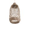 GLOBOSTAR® ECUADOR 02116 Boho Κρεμαστό Φωτιστικό Οροφής με Ντουί 1 x E27 AC 220-240V IP20 - Μπεζ - Μ23 x Π23 x Υ50cm