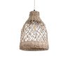 GLOBOSTAR® ECUADOR 02118 Boho Κρεμαστό Φωτιστικό Οροφής με Ντουί 1 x E27 AC 220-240V IP20 - Μπεζ - Μ25 x Π25 x Υ35cm