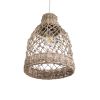 GLOBOSTAR® ECUADOR 02118 Boho Κρεμαστό Φωτιστικό Οροφής με Ντουί 1 x E27 AC 220-240V IP20 - Μπεζ - Μ25 x Π25 x Υ35cm