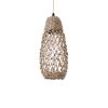 GLOBOSTAR® ECUADOR 02119 Boho Κρεμαστό Φωτιστικό Οροφής με Ντουί 1 x E27 AC 220-240V IP20 - Μπεζ - Μ15 x Π15 x Υ35cm