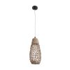 GLOBOSTAR® ECUADOR 02119 Boho Κρεμαστό Φωτιστικό Οροφής με Ντουί 1 x E27 AC 220-240V IP20 - Μπεζ - Μ15 x Π15 x Υ35cm
