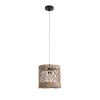 GLOBOSTAR® ECUADOR 02120 Boho Κρεμαστό Φωτιστικό Οροφής με Ντουί 1 x E27 AC 220-240V IP20 - Μπεζ - Μ20 x Π20 x Υ20cm