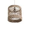 GLOBOSTAR® ECUADOR 02120 Boho Κρεμαστό Φωτιστικό Οροφής με Ντουί 1 x E27 AC 220-240V IP20 - Μπεζ - Μ20 x Π20 x Υ20cm