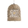 GLOBOSTAR® ECUADOR 02121 Boho Κρεμαστό Φωτιστικό Οροφής με Ντουί 1 x E27 AC 220-240V IP20 - Μπεζ - Μ20 x Π20 x Υ25cm